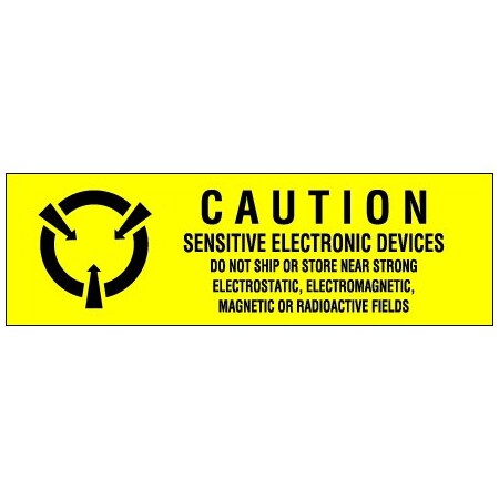 Bsc Preferred 5/8 x 2'' - ''Sensitive Electronic Devices'' Labels, Style 1, 500PK DL9050